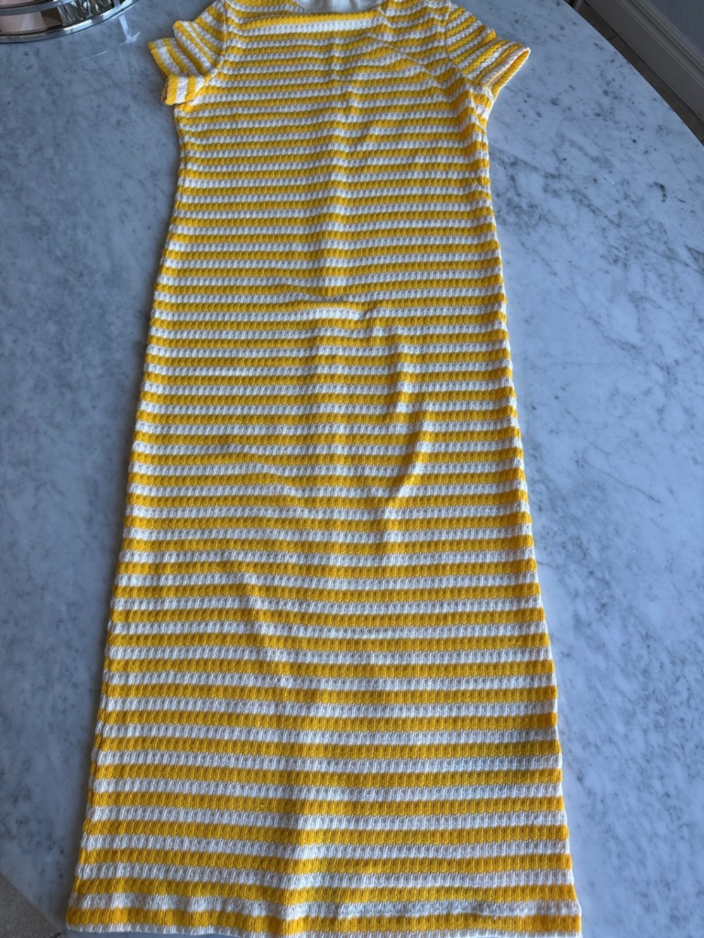 Mango Crochet Striped Midi Dress - Picture 10 of 10